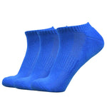 Light Blue Sneaker Socks For Men and Women made from Pure Cotton 3 x PAIR