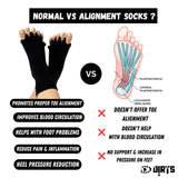 Black Foot Alignment Socks