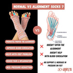 Multi Colour Toes Alignment Socks