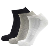 White | Black | Grey Sneaker Socks For Men and Women made from Pure Cotton (3 x PAIR)