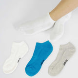 Grey | Light Blue | White Sneaker Socks For Men and Women made from Pure Cotton 3 x PAIR