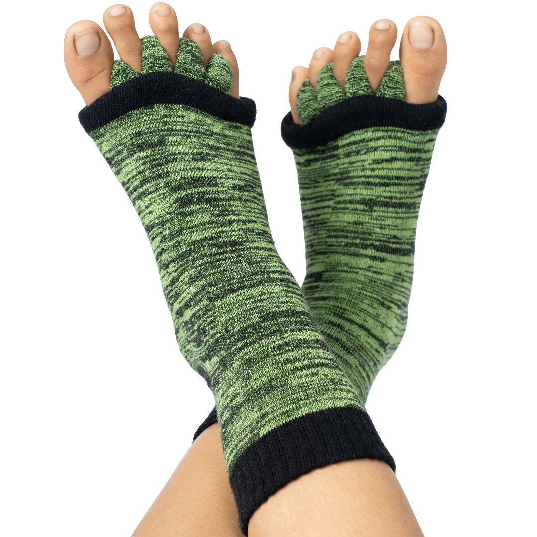 Original Foot Alignment Socks Green/Black Happy Feet Botswana