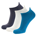 Dark Blue | Light Blue | White Bamboo Performance Socks Odour Free- (Pair of 3)