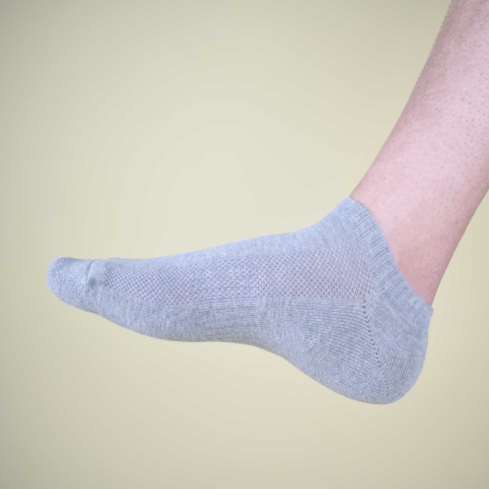 Grey Sneaker Socks For Men and Women made from Pure Cotton 3 x PAIR