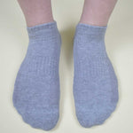 Grey Sneaker Socks For Men and Women made from Pure Cotton 3 x PAIR