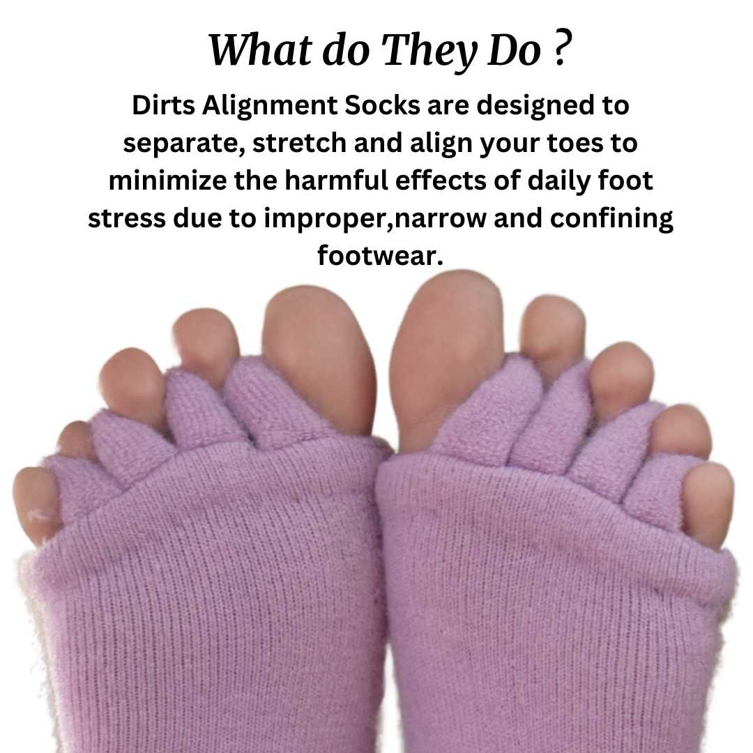 Light Purple Foot Alignment Socks - Dirtslightpurple-foot