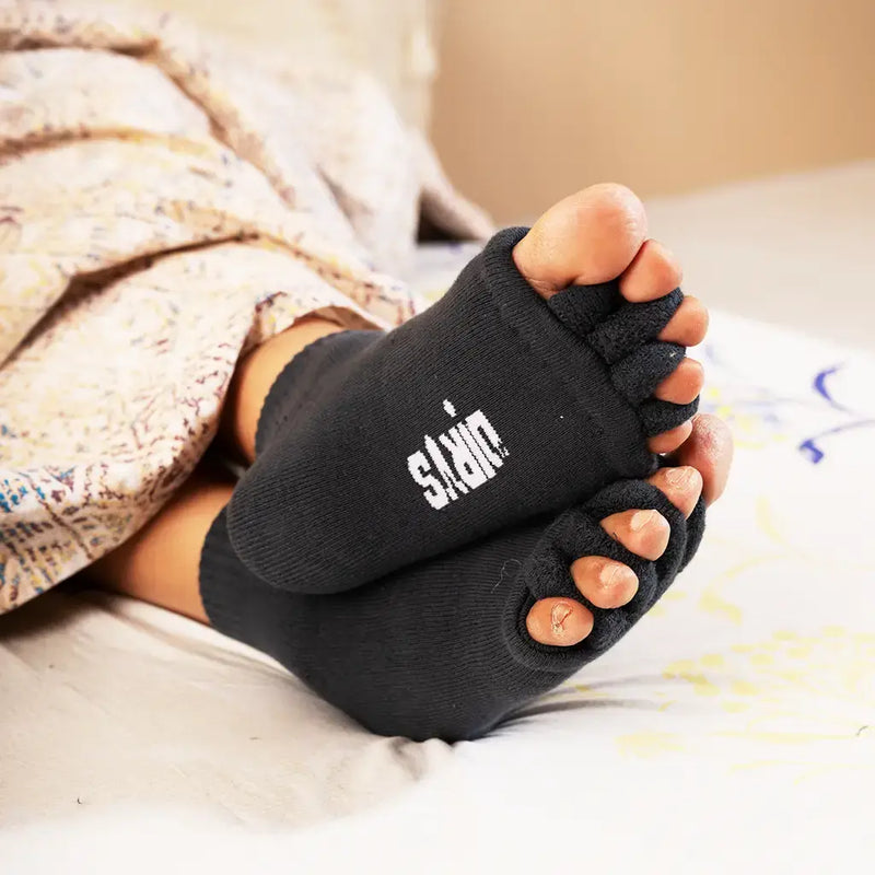 First step out of bed — the morning heel pain these socks are made for