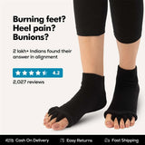 Black Foot Alignment Socks