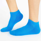 Black | Light Blue | White Sneaker Socks For Men and Women made from Pure Cotton 3 x PAIR