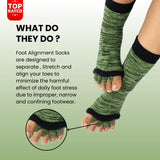 Green Foot Alignment Socks