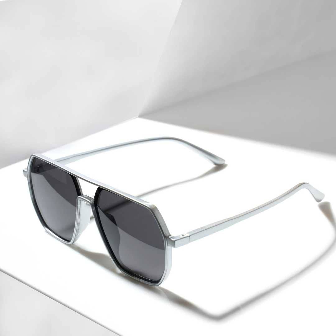 White Sigma Dark Shade sunglasses in bright light