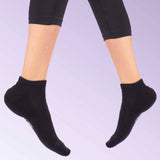 Black Sneaker Socks For Men and Women made from Pure Cotton 3 x PAIR