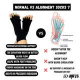 Black Foot Alignment Socks