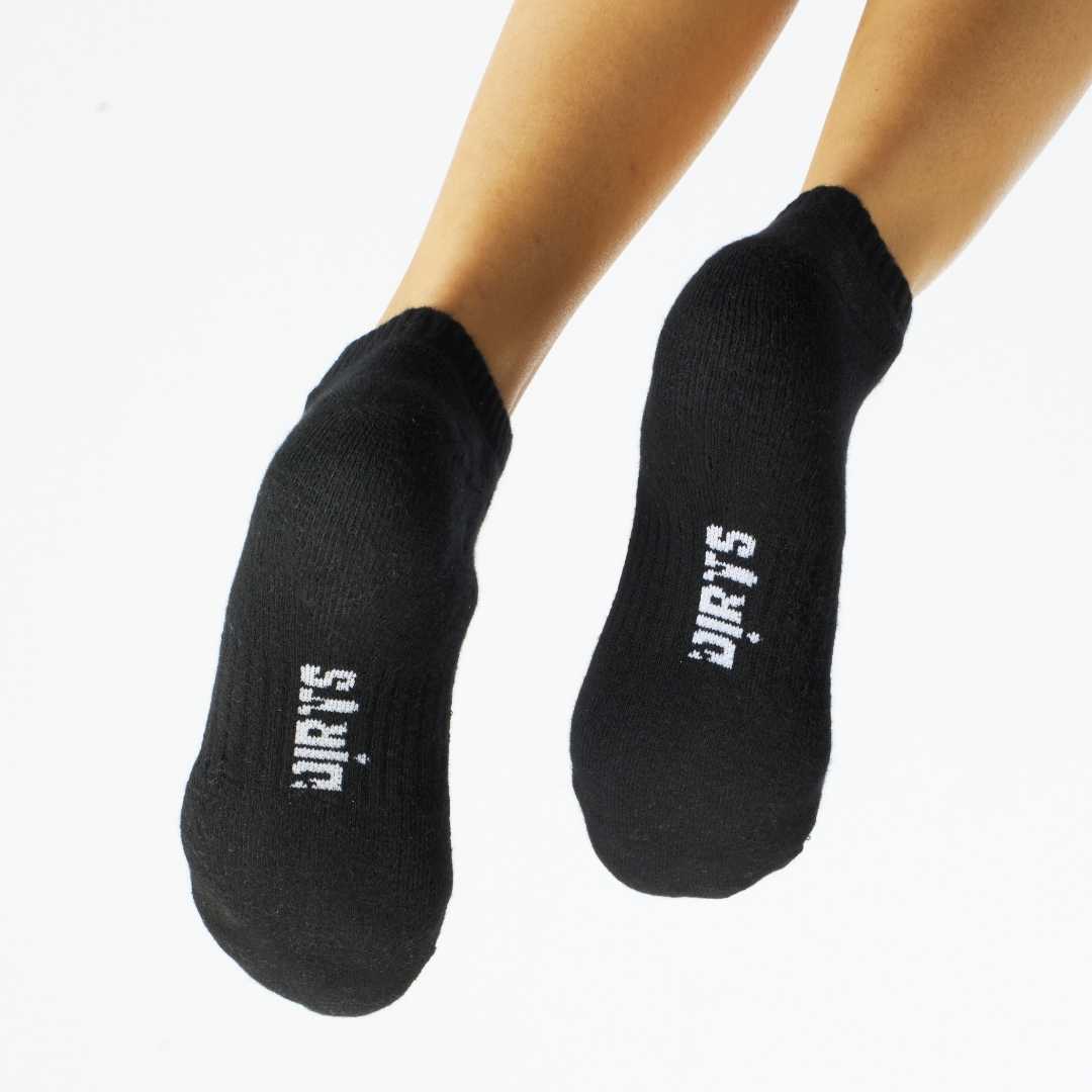 White | Black | Grey Sneaker Socks For Men and Women made from Pure Cotton 3 x PAIR