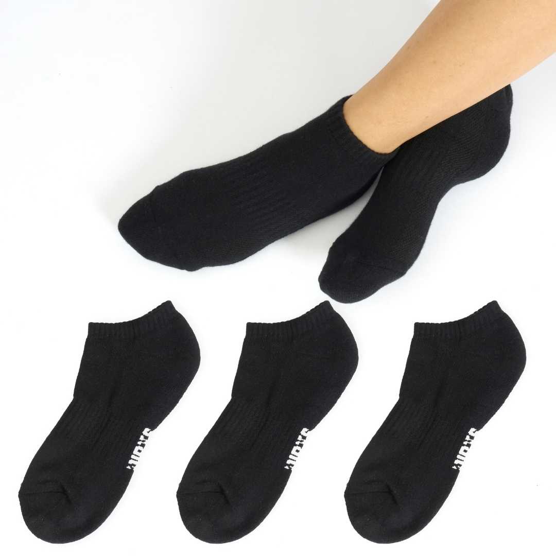 Buy Pack of 3 No-Show Sneaker Socks - Black for Men Online at SELECTED  HOMME |216698402