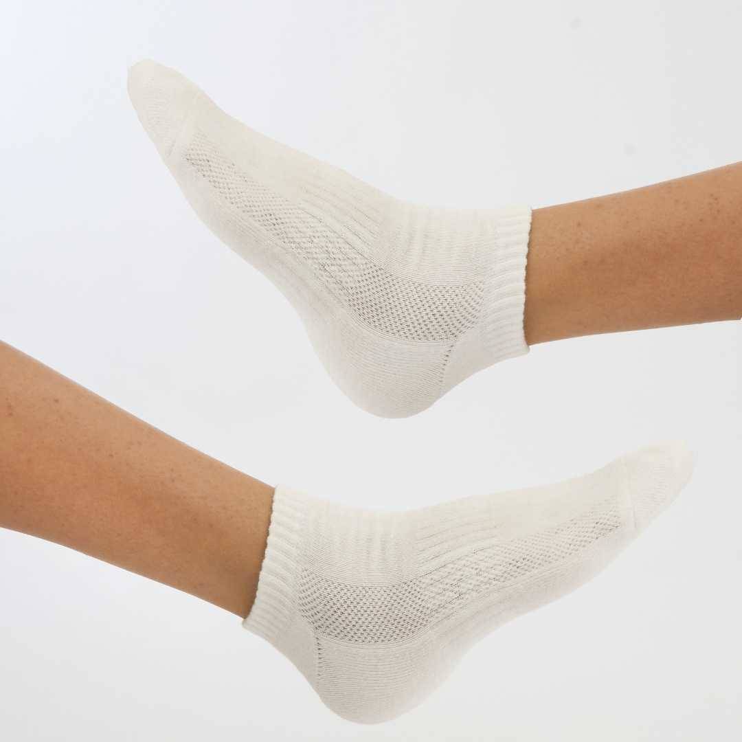 Black | Light Blue | White Sneaker Socks For Men and Women made from Pure Cotton 3 x PAIR