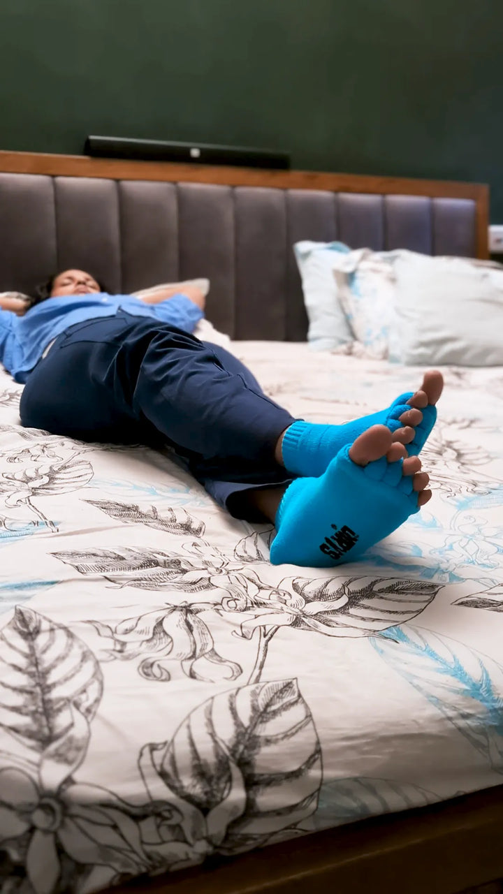 Wearing socks while asleep — night routine