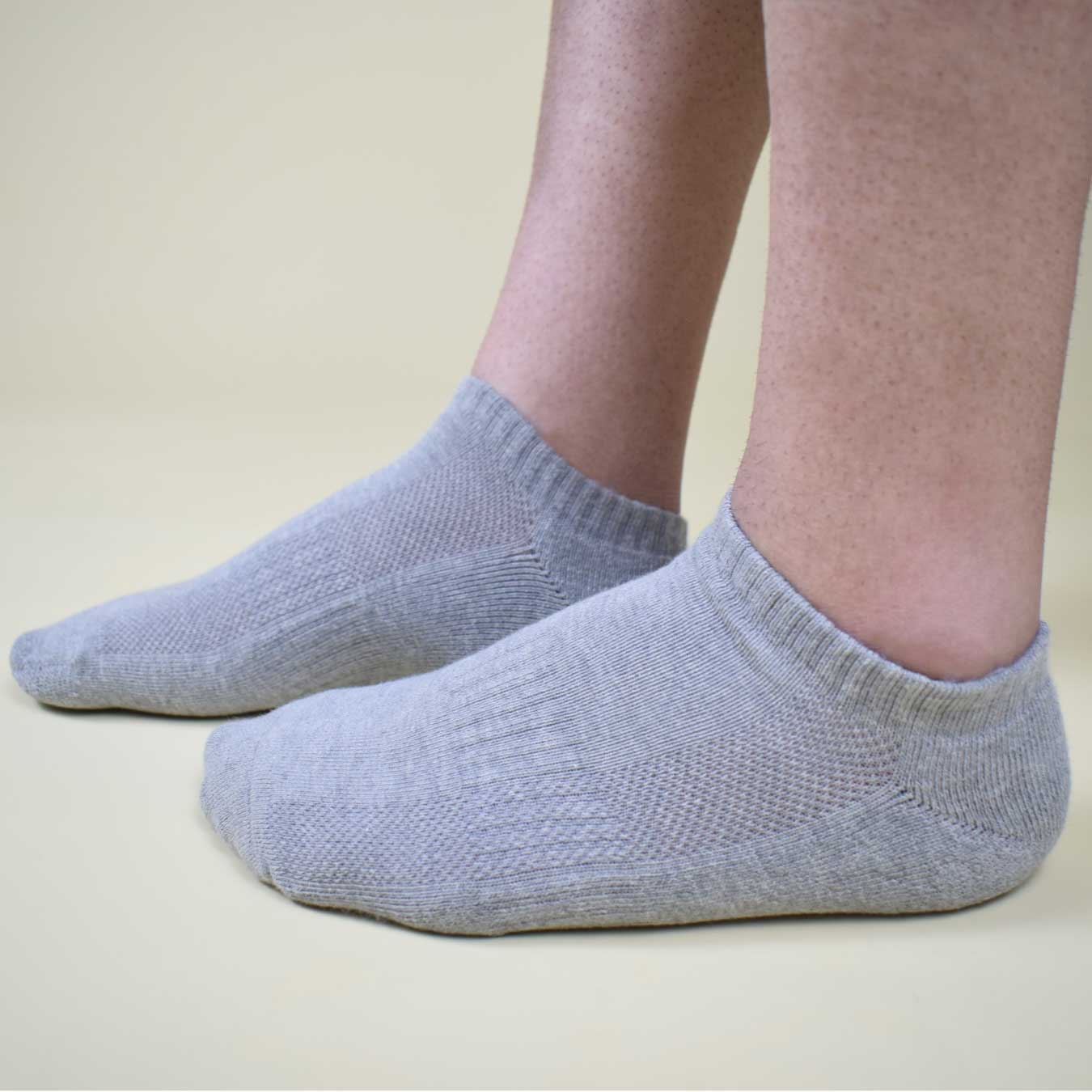 Grey Sneaker Socks For Men and Women made from Pure Cotton 3 x PAIR