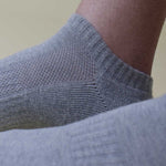 Grey Sneaker Socks For Men and Women made from Pure Cotton 3 x PAIR