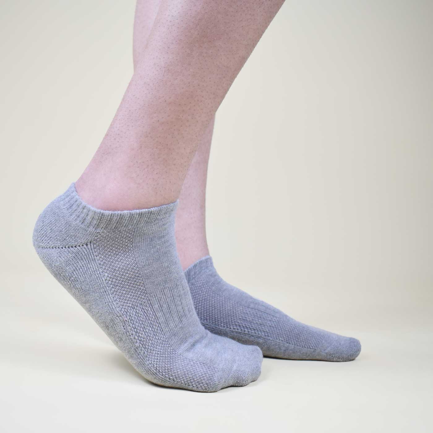 Grey Sneaker Socks For Men and Women made from Pure Cotton 3 x PAIR