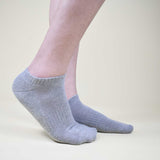 Grey Sneaker Socks For Men and Women made from Pure Cotton 3 x PAIR