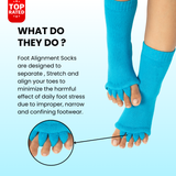 Blue Foot Alignment Socks