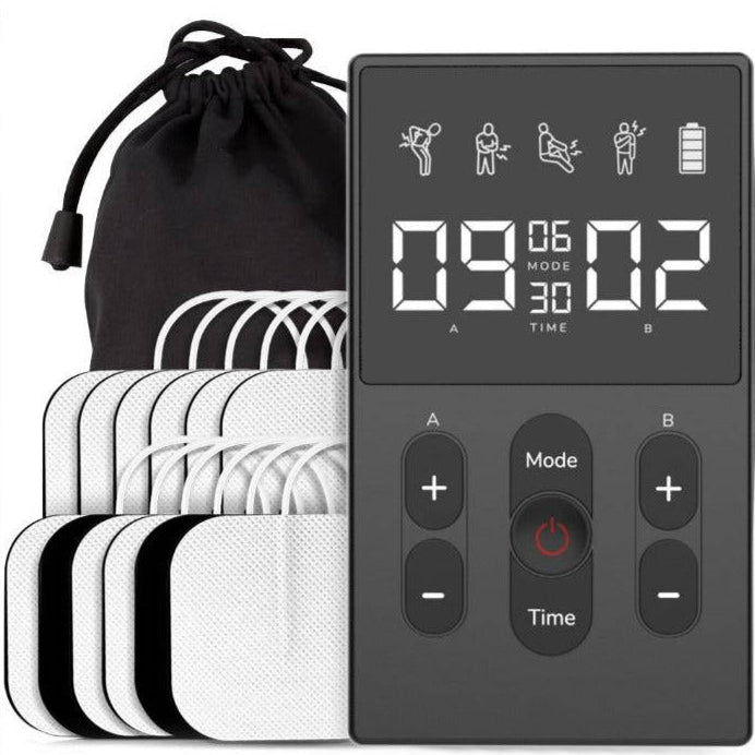TENS Massager with electrodes and storage bag