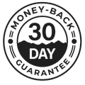 30-day money back guarantee seal