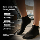 DIRTS Black Barefoot Sock Shoes (1 x Pair)